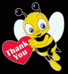 Cute Thank You Bee GIF