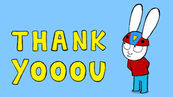 Cute Thank You Simon Super Rabbit GIF