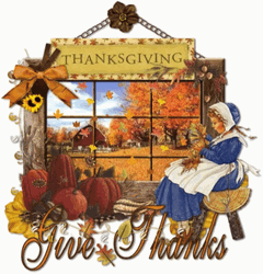Cute Thanksgiving Autumn Give Thanks GIF