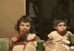 Cute Thanksgiving Funny Child Eating GIF