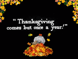 Cute Thanksgiving Happy Squirrel GIF