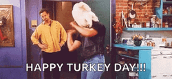 Cute Thanksgiving Joey Turkey Dancing GIF