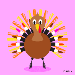 Cute Thanksgiving Turkey Beauty GIF