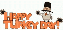 Cute Thanksgiving Turkey Gobble GIF
