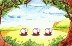 Cute Triplets Kirby Dancing GIF