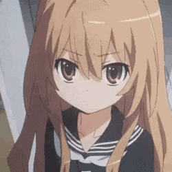 Cute Tsundere Taiga Blushing Anime GIF