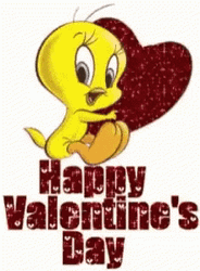 Cute Tweety Bird Happy Valentines Day GIF
