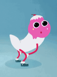 Cute Twerk Ice Cream Cartoon GIF