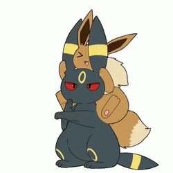  Cute Umbreon Eevee Pokemon GIF