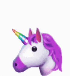 Cute Unicorn Rainbow GIF