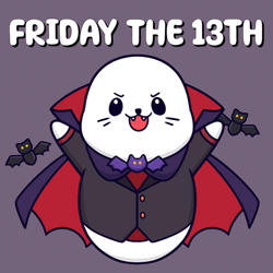 Cute Vampire Seal Friday The 13Th Meme GIF