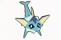 Cute Vaporeon Water Pokemon Icon GIF