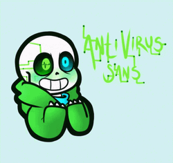 Cute Virus Sans Undertale GIF