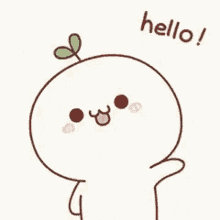 Cute Wave Cartoon GIF
