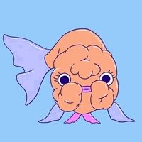 Cute Weird Blobfish Lipstick Winking GIF