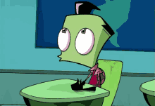 Cute Whistle Invader Zim Pout Sci-Fi GIF