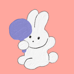 Cutie Bunny In Mirror GIF