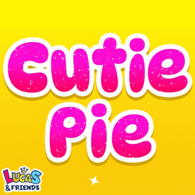 Cutie Pie Pink Text GIF