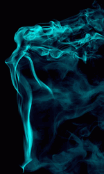 Cyan Blue Animated Smoke GIF
