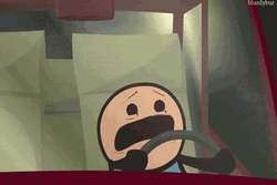 Cyanide And Happiness Scream Driving GIF