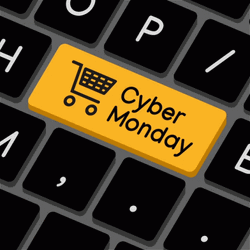 Cyber Monday Click Online Shopping Cart Checkout