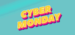 Cyber Monday Deal Neon Colors Text Animation