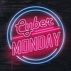 Cyber Monday Neon Sign Blinking