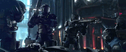 Cyberpunk 2077 Soldiers Shooting