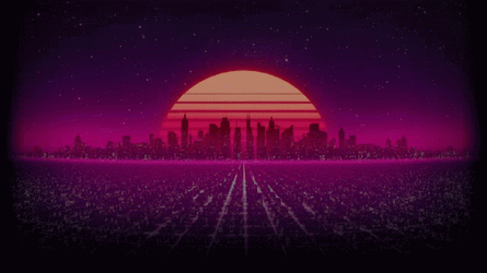 Cyberpunk City Crypt Keeper GIF