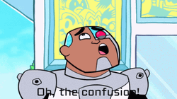Cyborg Oh The Confusion GIF