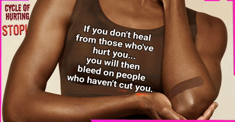 Cycle Of Hurting Stop Advertisement Woman's Arm GIF
