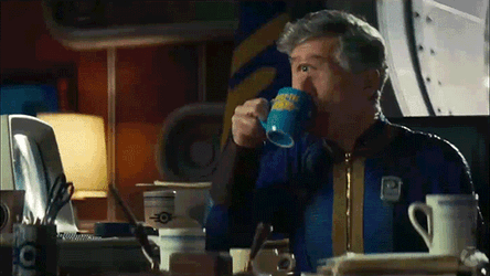 Cyclops Boss Coffee Spit GIF