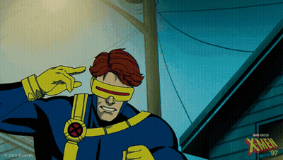 Cyclops X-Men Cartoon Drawing GIF