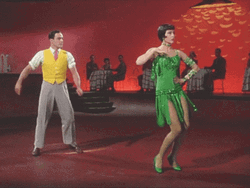 Cyd Charisse Green Dress Singing In The Rain GIF