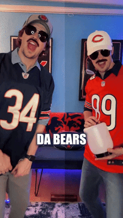Da Bear Fans Down With Wins GIF