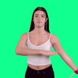 Dab Charlie D'Amelio GIF
