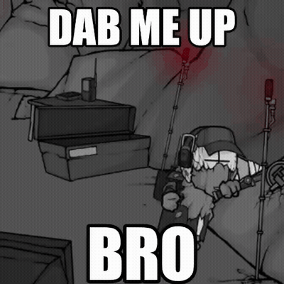Dab Me Up Bro Cartoon