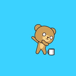 Dab Mocha Bear GIF