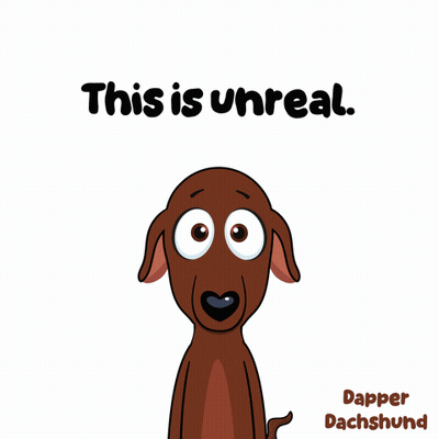 Dachshund Saying This Is Unreal GIF