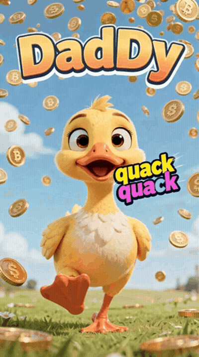 Daddy Quack Quack Cartoon Duck Advertisement GIF