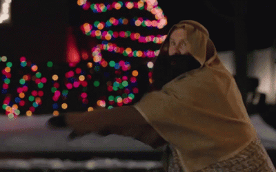 Daddys Home Brad Whitaker Throwing Snowball At Don GIF