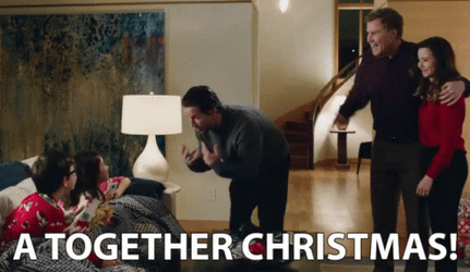 Daddys Home Dusty Mayron Brad Whitaker Together Christmas GIF