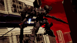 Daemon X Machina Rumbling Robot Attack GIF