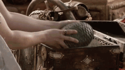 Daenerys Targaryen Emilia Clarke Holding The Dragon Eggs GIF