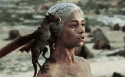 Daenerys Targaryen Emilia Clarke Mother Of Baby Dragon GIF