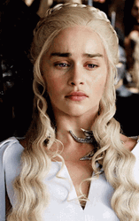 Daenerys Targaryen Emilia Clarke Mourning Face GIF