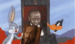 Daffy Duck And Bugs Bunny Argument GIF