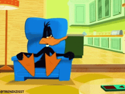 Daffy Duck Back Pain GIF