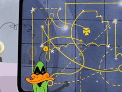 Daffy Duck Confused Dodgers GIF