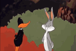 Daffy Duck Disagreeing Bugs Bunny GIF